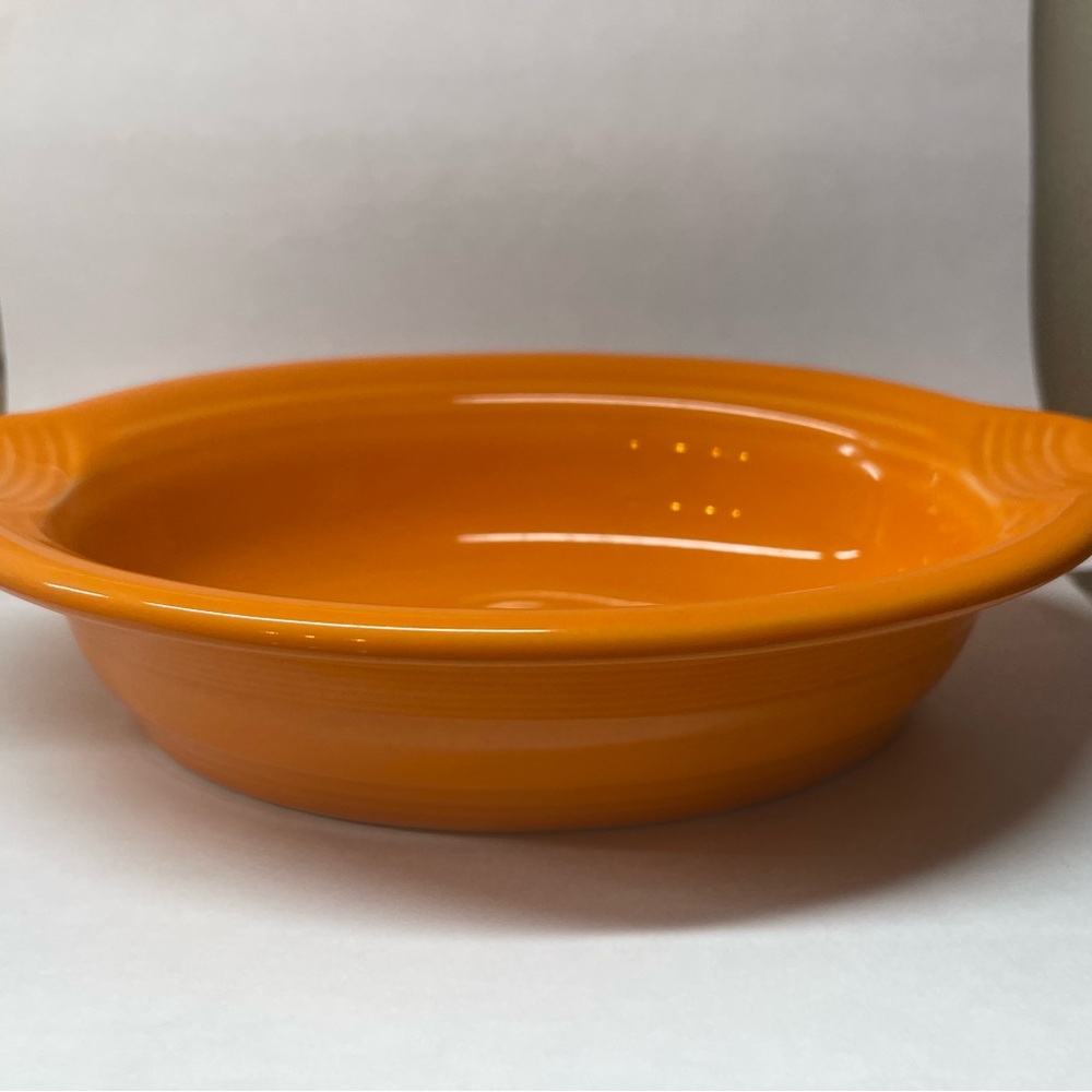 Fiesta-ware individual casserole baker orange
